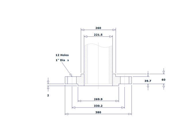 dimensión de Brida so clase 300